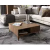 Image de Portmore - Table Basse - Effet Bois - 1 Tiroir Et 1 Niche - 80 Cm - Bois