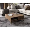 Image de Portmore - table basse - effet bois - 1 tiroir et 1 niche - 80 cm - Bois