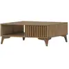 Image de Portmore - table basse - effet bois - 1 tiroir et 1 niche - 80 cm - best mobilier - bois PORTMORE