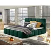 Image de Lucea - lit coffre king size - 180x200 - sommier inclus - en velours - Vert