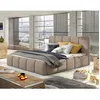Image de Lucea - lit coffre - 180x200 - sommier inclus - en velours - Taupe