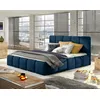 Image de Lucea - Lit Coffre - 180x200 - Sommier Inclus - En Velours - Bleu Nuit