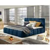Image de Lucea - lit coffre - 180x200 - sommier inclus - en velours - Bleu nuit