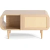 Image de Mathilde - Table Basse - Effet Bois Et Cannage - 1 Niche - 100 Cm - Bois