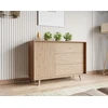Image de Diego - Buffet - Effet Bois - 3 Tiroirs Et 1 Porte - 120 Cm - Bois