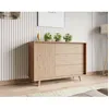 Image de Diego - buffet - effet bois - 3 tiroirs et 1 porte - 120 cm - Bois