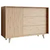 Image de Diego - buffet - effet bois - 3 tiroirs et 1 porte - 120 cm - best mobilier - bois DIEGO
