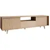 Image de Diego - meuble tv - effet bois - 2 portes et 1 niche -180 cm - best mobilier - bois DIEGO