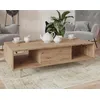 Image de Diego - Table Basse - Effet Bois - 2 Niches - 120 Cm - Bois