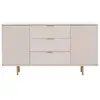 Image de Monica - buffet - beige - 3 tiroirs et 2 portes - 150 cm - best mobilier - beige MONICA