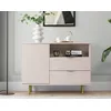 Image de Monica - Buffet - Beige - 2 Tiroirs, 1 Porte Et 1 Niche - 107 Cm - Beige