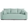 Image de Regala - canapé 3 places - convertible avec coffre - en tissu - best mobilier - bleu ciel REGALA