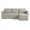 Image de Canopy - canapé d'angle réversible - 4 places - convertible avec coffre - en tissu texturé - best mobilier - beige CANOPY