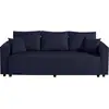 Image de Regala - canapé 3 places - convertible avec coffre - en tissu - best mobilier - bleu REGALA