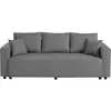 Image de Regala - canapé 3 places - convertible avec coffre - en tissu - best mobilier - gris REGALA