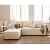 Image de Regala - canapé dangle réversible - 4 places - convertible avec coffre - en tissu - Beige