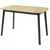 Image de Magov - table à manger extensible - effet bois et noir - 4 personnes - best mobilier - bois et noir MAGOV