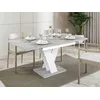 Image de Xandriel - Table À Manger Extensible - Gris Et Blanc - 4 À 6 Personnes - Blanc/chêne Clair