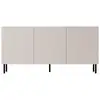 Image de Timote - buffet - écru - 3 portes - 156 cm - best mobilier - écru TIMOTE