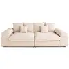 Image de Aspen - canapé 4 places - assise profonde - velours côtelé - lisa design - beige ASPEN