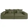 Image de Aspen - canapé 4 places - assise profonde - velours côtelé - lisa design - vert ASPEN