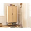 Image de Nagato - Armoire - Cannage Et Effet Bois - 80 Cm - Bois / Noir