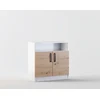 Image de Hayato - Commode - Effet Bois Et Blanc - 80 Cm - Bois / Blanc
