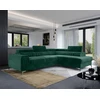 Image de Talisay - Canapé D'angle Droit - 5 Places - Convertible Avec Coffre - En Velours - Vert