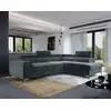 Image de Talisay - Canapé D'angle Droit - 5 Places - Convertible Avec Coffre - En Velours - Gris