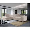 Image de Talisay - canapé dangle gauche - 5 places - convertible avec coffre - en velours - Beige