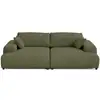 Image de Garance - canapé droit 4 places double méridienne - assise profonde - en velours côtelé - lisa design - vert GARANCE