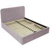 Image de Stuart - Lit Coffre - 140x200 Cm - Sommier Inclus - En Velours - Rose