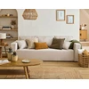 Image de Topaze - Canapé 3 Places - Convertible Avec Coffre - En Tissu - Beige