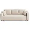 Image de Topaze - canapé 3 places - convertible avec coffre - en tissu - best mobilier - beige TOPAZE