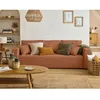 Image de Topaze - canapé 3 places - convertible avec coffre - en tissu - Terracotta