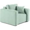 Image de Topaze - Fauteuil - En Velours Texturé - Bleu