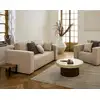 Image de Topaze - Canapé Droit 2 Places - En Tissu - Beige