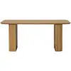 Image de Milazzo - table à manger - bois plaqué chêne et cannage - 180 cm - lisa design - bois MILAZZO