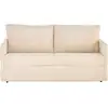 Image de Ottawa - canapé 3 places convertible express couchage quotidien 140 cm matelas 12 cm en velours côtelé - best mobilier - beige OTTAWA