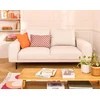 Image de Vicence - Canapé Droit 2 Places En Tissu - Beige