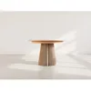 Image de Freya - table à manger ronde extensible - effet bois - 4 à 8 personnes - Bois