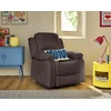 Image de Armand - Fauteuil Relax Électrique En Velours Côtelé - Marron