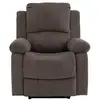 Image de Armand - fauteuil relax électrique en velours côtelé - best mobilier - marron ARMAND