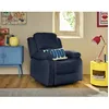 Image de Armand - fauteuil relax électrique en velours côtelé - Bleu marine