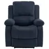 Image de Armand - fauteuil relax électrique en velours côtelé - best mobilier - bleu marine ARMAND
