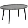 Image de Helsinki - table basse - effet marbre - 80 cm - Gris