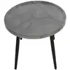 Image de Helsinki - table basse - effet marbre - 80 cm - lisa design - gris HELSINKI