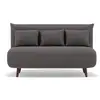 Image de Lumi - banquette convertible clic-clac 2 places en velours côtelé - best mobilier - gris LUMI