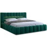 Image de Cleo - Lit Coffre Avec Led - 180x200 Cm - Sommier Inclus - En Velours - Vert