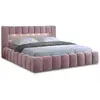 Image de Cleo - lit coffre avec led - 160x200 cm - sommier inclus - en velours - best mobilier - rose CLEO